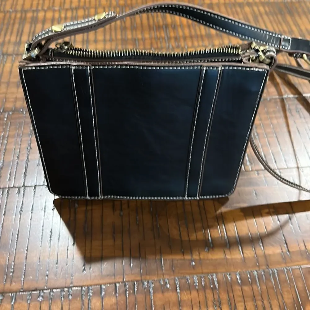 Simply Noelle black square crossbody organizer purse bag